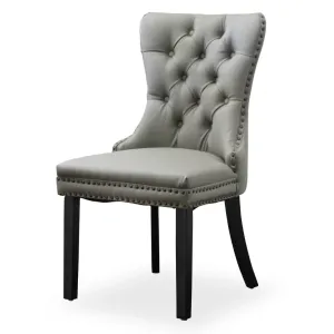 BT Elena Grey PU Leather Upholstered Dining Chair thumbnail 1
