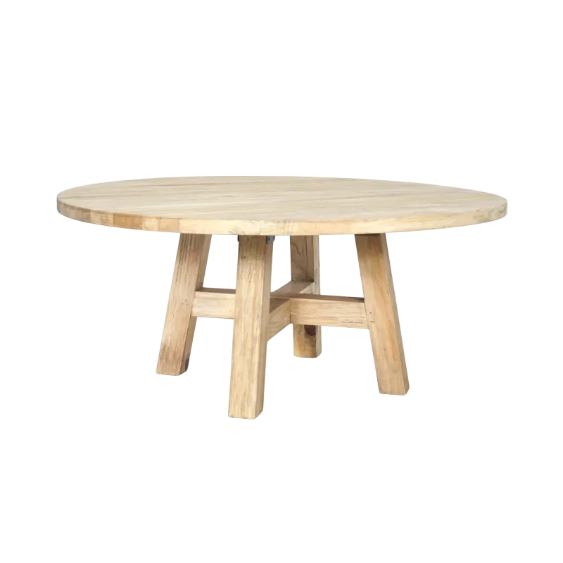 CR Sonoma Solid Timber Round Coffee Table