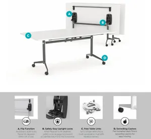OL UNI Flip Table - Oak Top thumbnail 4