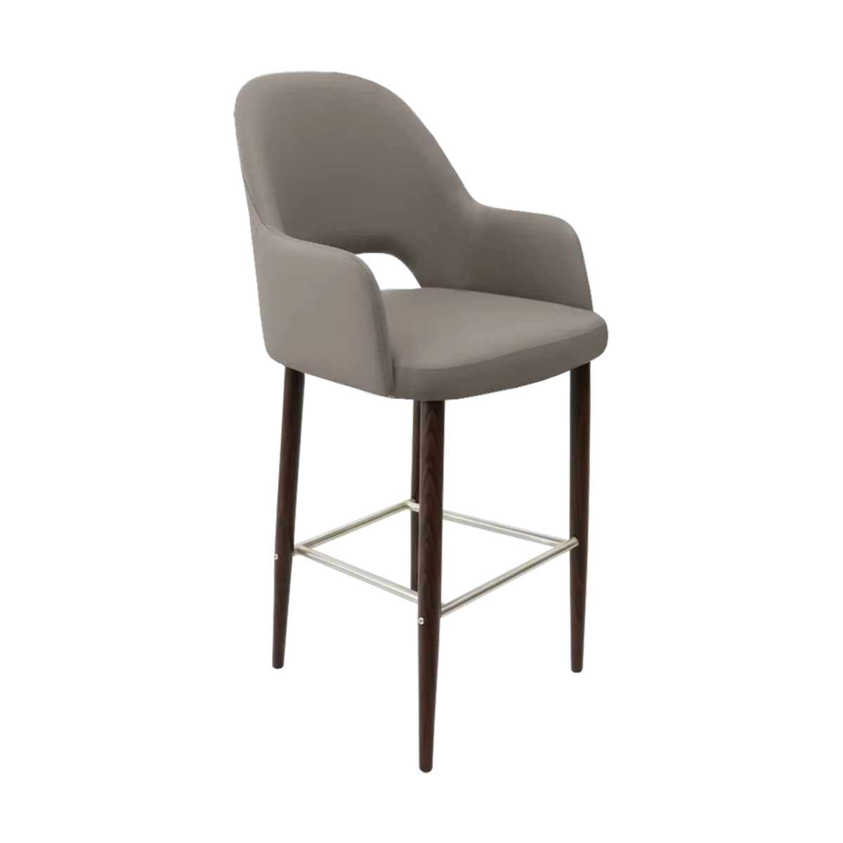 FL Orleans Bourbon Upholstered Seat Aluminium Frame Hospitality Barstool