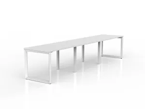 OL Anvil 3-User Workspace – White Top with White Frame thumbnail 4