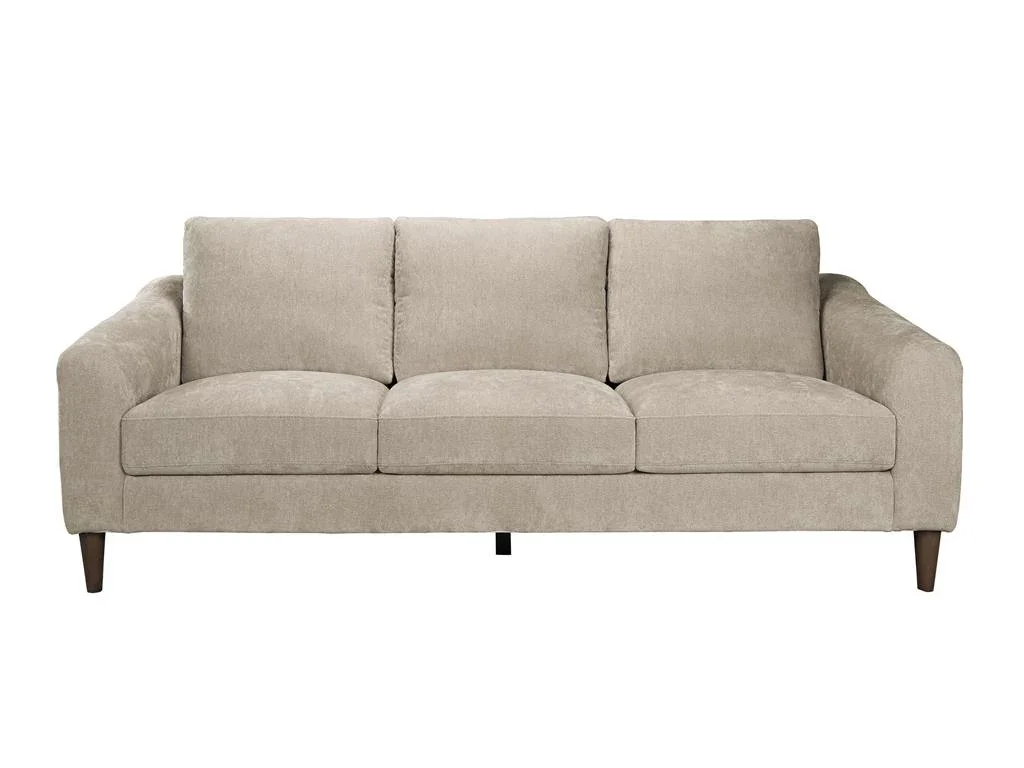 VI Lily Fabric Upholstered Timber Leg 3 Seater Sofa