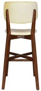EZ Phoenix Light Walnut Stained Solid Timber Framed Barstool thumbnail 7
