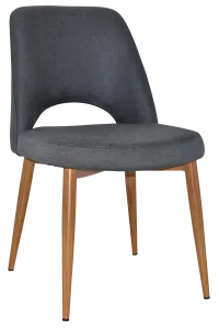 EZ Albury Oak Stained Metal Leg Upholstered Hospitality Dining Chair thumbnail 18