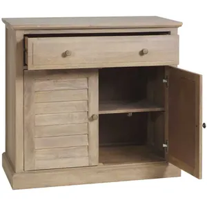 SH Chartres Solid Timber 2 Door 1 Drawer Bedside Cabinet thumbnail 2