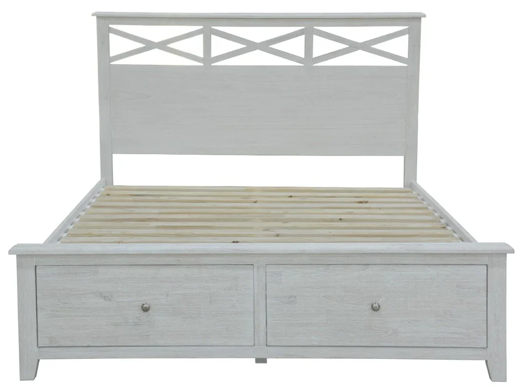 VI Clifton Solid Timber 2 Bedend Drawer Storage Bed