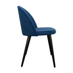 VI Channon Fabric Upholstered Metal Leg Dining Chair thumbnail 3