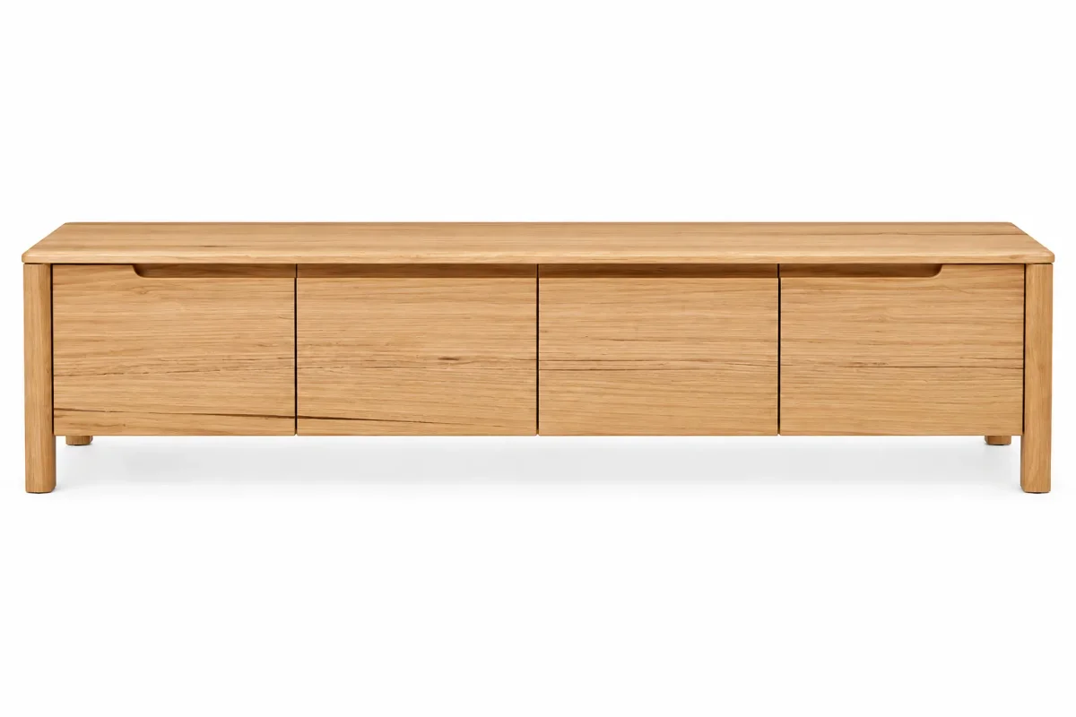 MD Laura Solid Timber 4 Door TV Unit