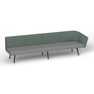 OL Willow Fabric Upholstered 4 Seater 1 Arm Reception Area Sofa thumbnail 9