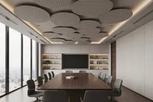 RL Acouline V Groove Halo Round Hanging Ceiling Panels thumbnail 2