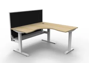 RL Boost Static Corner Desk with Aluminium Framed Screen thumbnail 16
