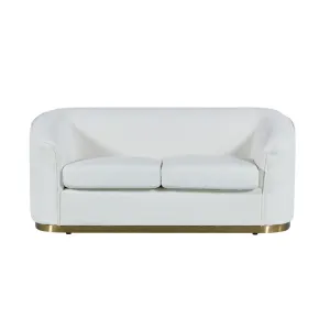 BT Bellissimo Oro Fabric Upholstered 2 Seater Sofa with Gold base thumbnail 1