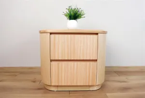 VI Adsila Solid Timber 2 Drawer Bedside Table thumbnail 2
