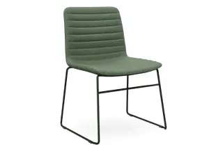 DD Nikola Black Sled Base Fabric Upholstered Chair thumbnail 3