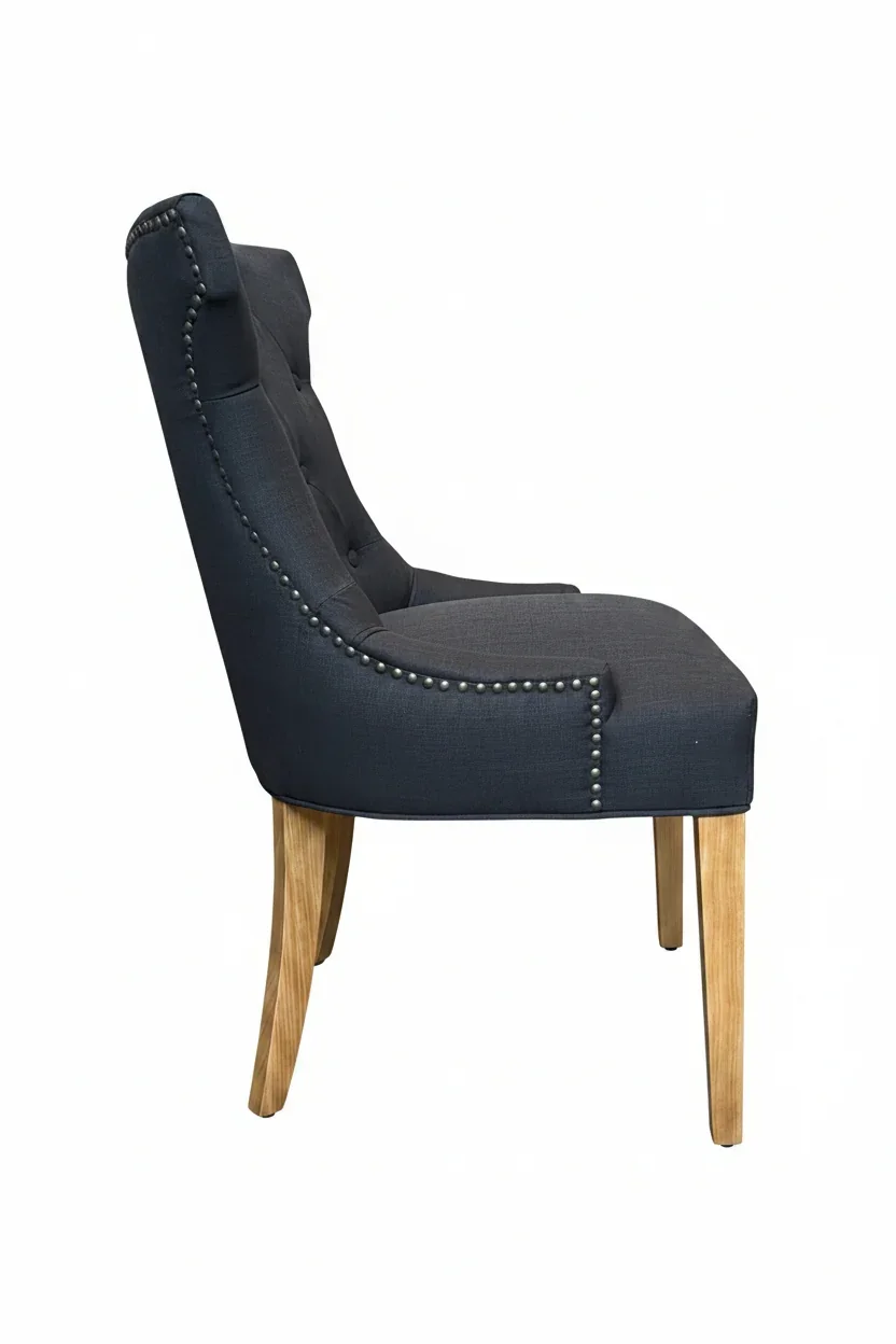 MF Carlos Fabric Upholstered Timber Leg Dining Chair