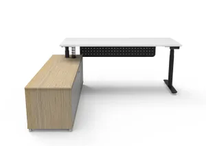 RL Halo Plus Height Adjustable Executive Desk with Return Cabinet thumbnail 12