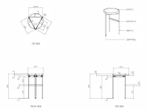 RL Nido Metal Leg Round Side Table thumbnail 4