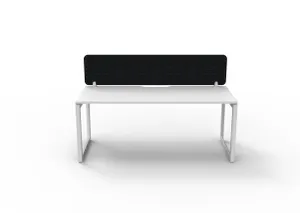 RL Infinity Loop Leg Single Sided Workstation with Black Eco Panel Screen thumbnail 19