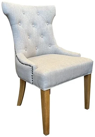 MF Carlos Fabric Upholstered Timber Leg Dining Chair