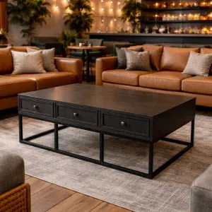 MF Tubetti Metal Base 6-Drawer Coffee Table thumbnail 3