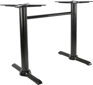 FL Marlo Cast Iron Twin Base Hospitality Outdoor Table Frame thumbnail 1