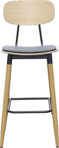 FL Austin Vinyl Seat Steel Legs Hospitality Barstool thumbnail 3