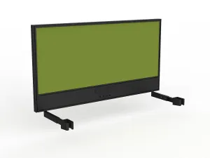 OL Studio Screen with Ducting for Agile Individual Desk – Splice Fabric with Black Frame thumbnail 14