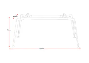RL Span Metal Table Frame thumbnail 3