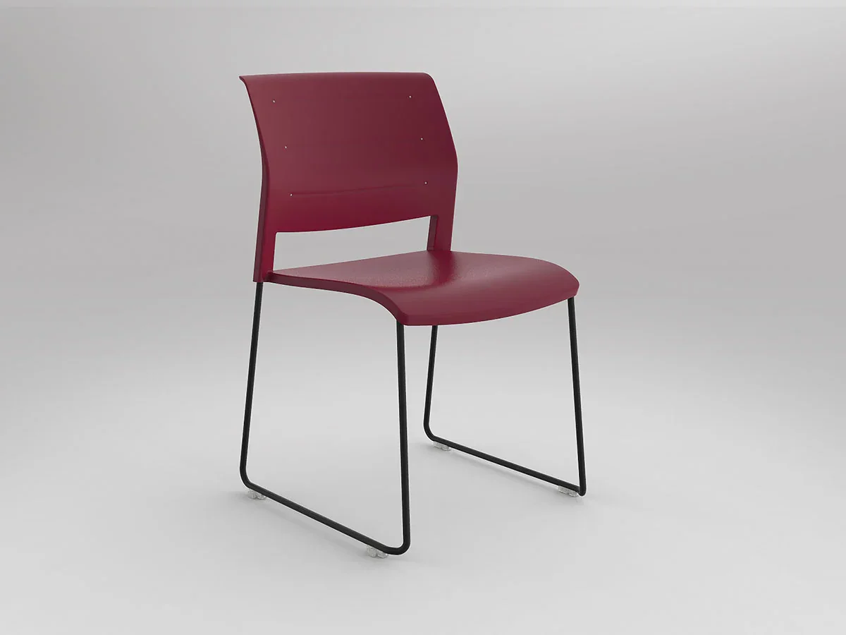 OL Game Sled Base Visitor Stacking Chair