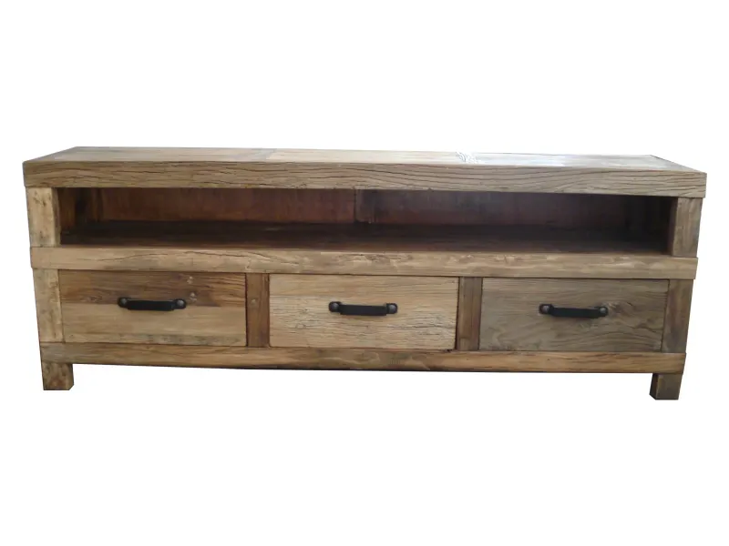 MF Industrial Iron 3 Drawer Entertainment unit