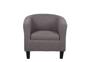 EL Tasman Fabric Upholstered Timber Leg Tub Chair thumbnail 2