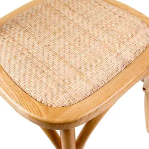 VI Cafe Timber Framed Ratan Seat Dining Chair thumbnail 7