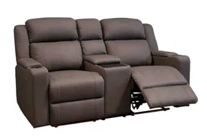 VI Academy Fabric Upholstered 2 Seater Electric Recliner Lounge with Console thumbnail 3