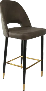 FL Semifreddo Premium Vinyl Upholstered Metal Leg Bar Stool thumbnail 2