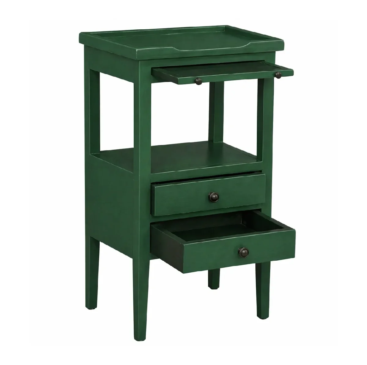 CR Eton Solid Timber 2 Drawer Bedside Table
