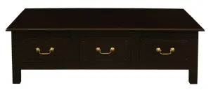 CT Tasmania Solid Timber 6 Drawer Straight Leg Coffee Table thumbnail 5