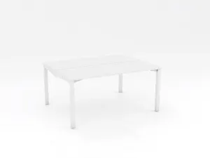 OL Axis Stretch Double Sided 2 User Desk – White Top with White Frame thumbnail 7