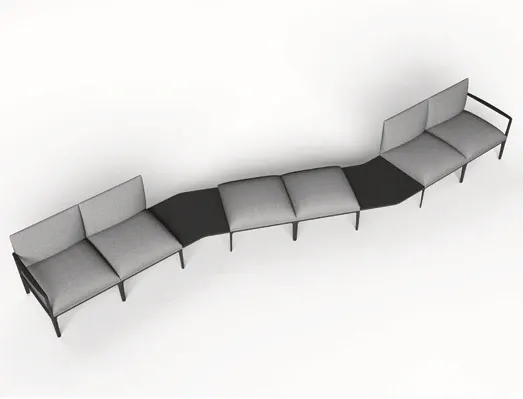 DD Kinetic Floating Shaped Coffee Table for Kinetic Breakout Seating