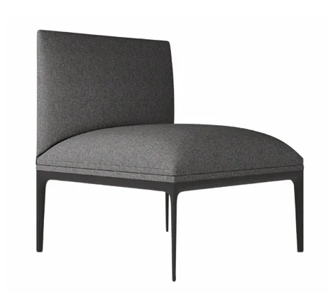 DD Kinetic Straight Back Fabric Upholstered Breakout Sofa