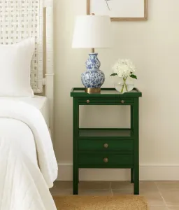 CR Eton Solid Timber 2 Drawer Bedside Table thumbnail 1