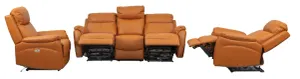 VI Camden 3 Seater Leather Electric Recliner Lounge with 2 Single Recliners thumbnail 7
