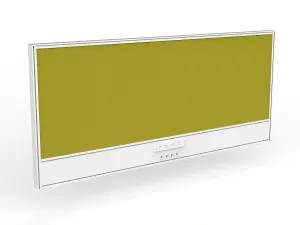 OL Studio Screen with Ducting for Agile Shared Desk – Splice Fabric with White Frame thumbnail 4