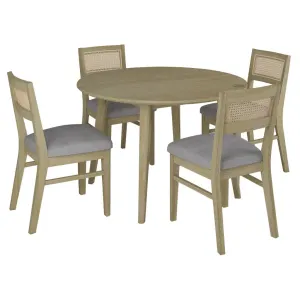 VI Malmo Timber Frame Fabric Seat Dining Chair thumbnail 2