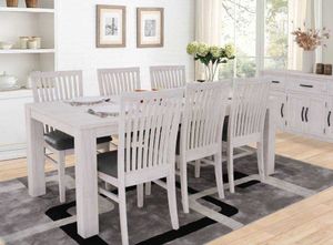 VI Florida Mountain Ash Dining Table with 6 Chairs Set thumbnail 1
