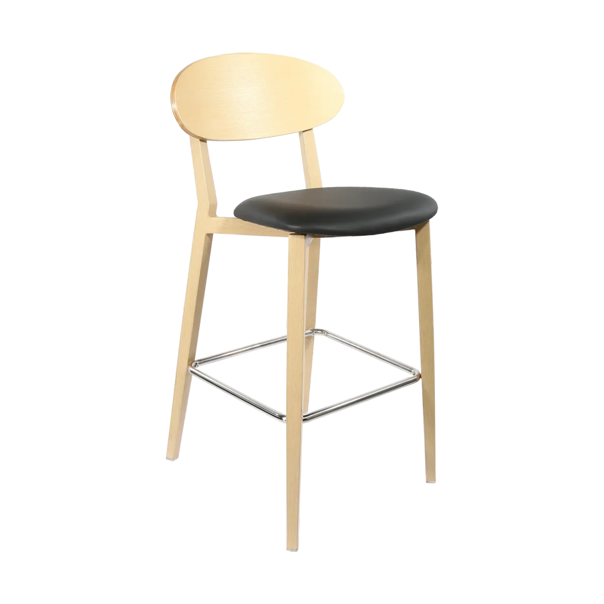 FL Atlanta Upholstered Seat Aluminium Frame Hospitality Barstool