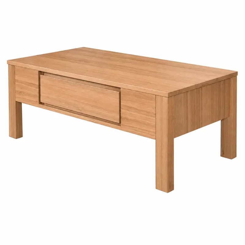 MD Moni Solid Timber 1 Drawer Coffee Table