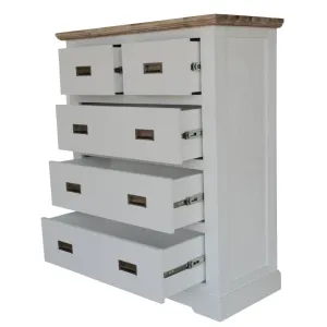 VI Folkestone Solid Timber 2 Over 3 Drawers Tallboy thumbnail 2