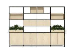 OL Rhodes 12 Door 4 Cubby Welded Storage with 6 Planter Box thumbnail 2