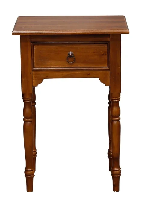 CT Huntley Solid Timber Turn Leg 1 Drawer Side Table