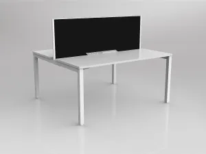 OL Axis 2 User Double Sided Workstation with Screen - Splice Fabric thumbnail 1